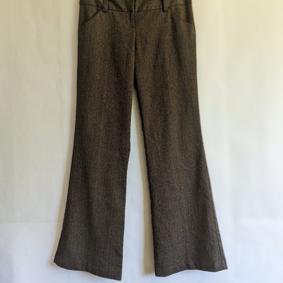 iZ Byer California: flared leg, mid-rise pants, sz 7. Brown twill work pants - Picture 11 of 15